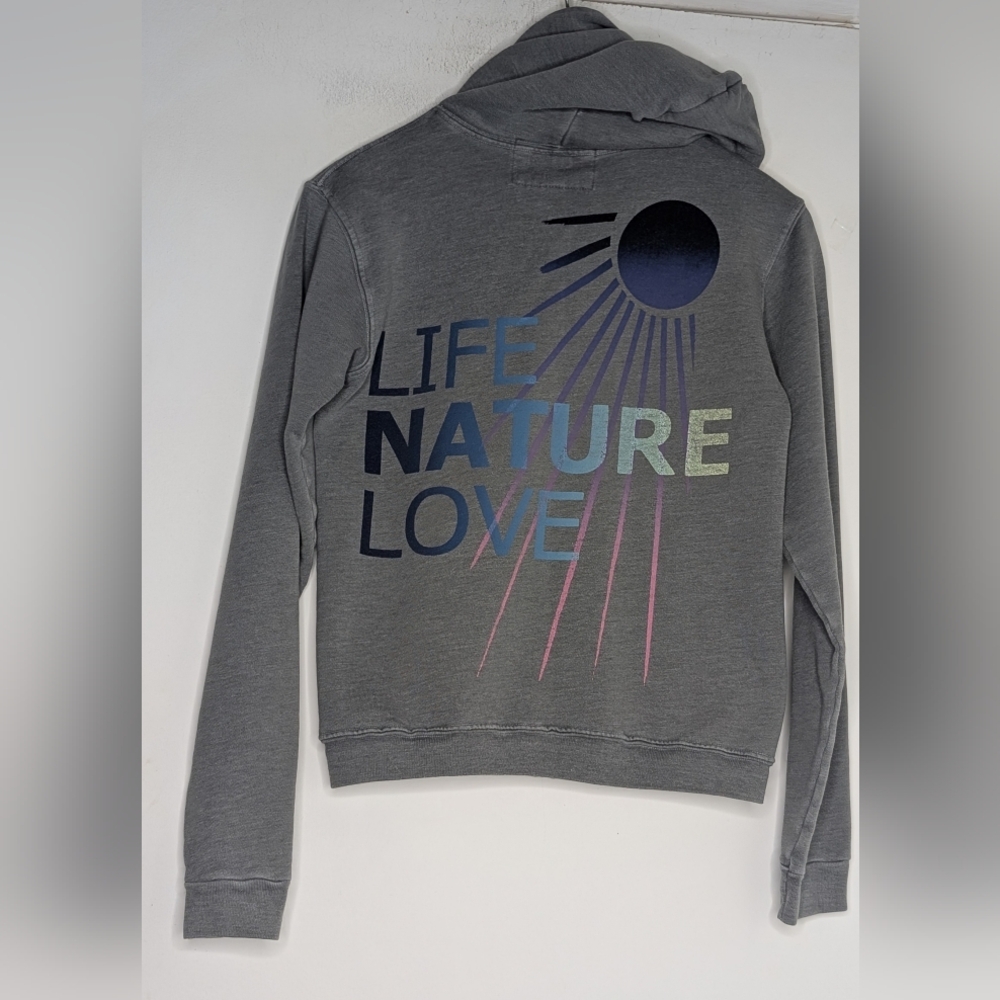 Freecity Life Nature Love Zip Up Hoodie Green